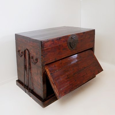 Antique Japanese Wood and Iron Chest-NYF-2018990