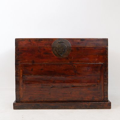 Antique Japanese Wood and Iron Chest-NYF-2018990