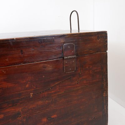 Antique Japanese Wood and Iron Chest-NYF-2018990