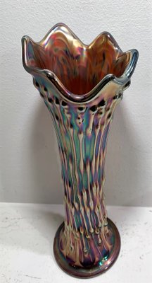 Antique Jarrón Vase from Carnival Glass-IKW-1138862