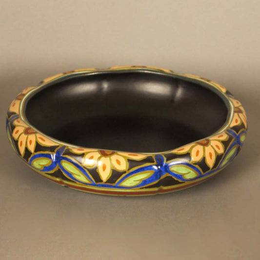 Antique Juendstil Ceramic Bowl from Gouda