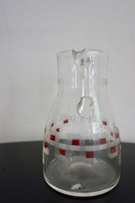 Antique Jugendstil Austrian Glass Milk Jar-HYJ-668971