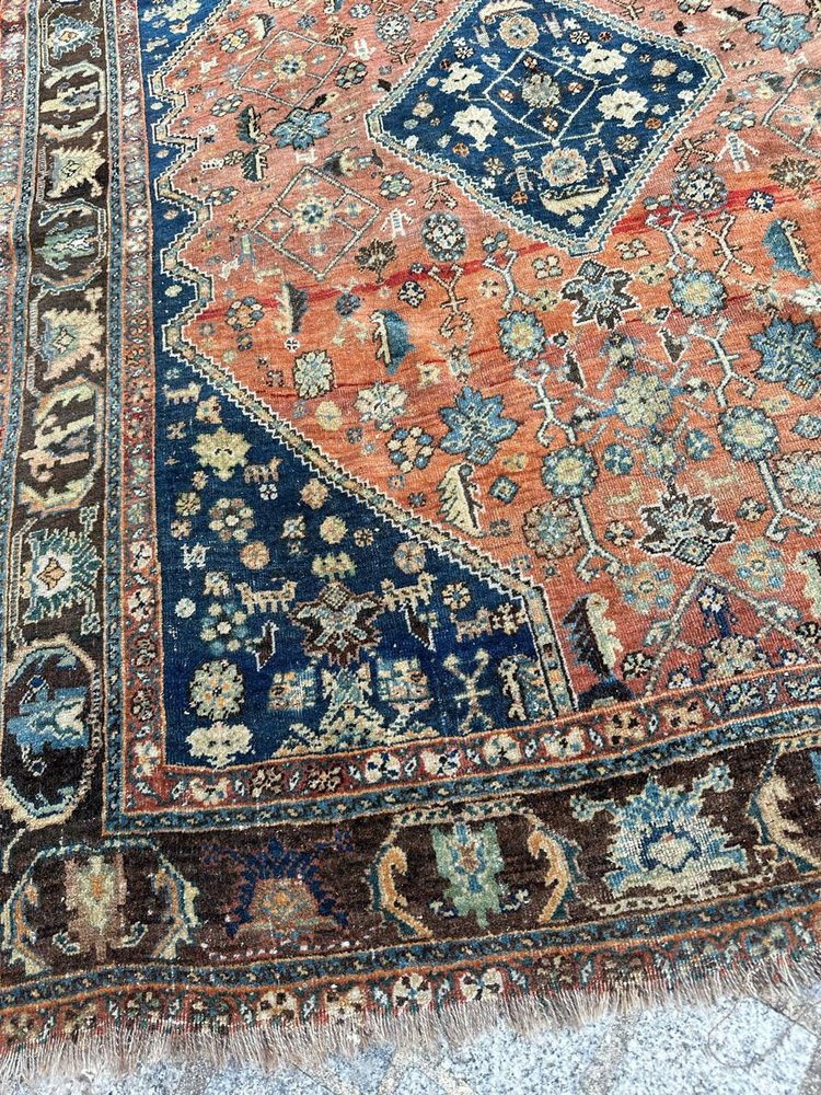 Antique Kashkouli Qashqai Rug