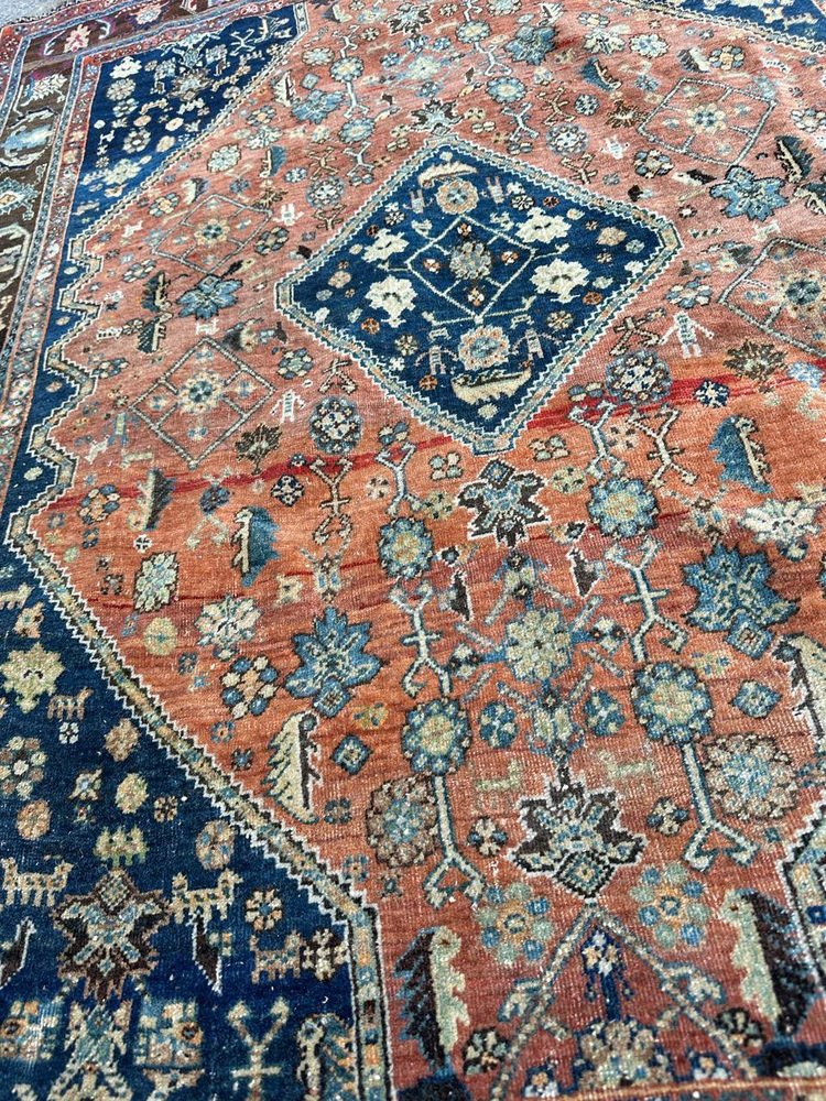 Antique Kashkouli Qashqai Rug