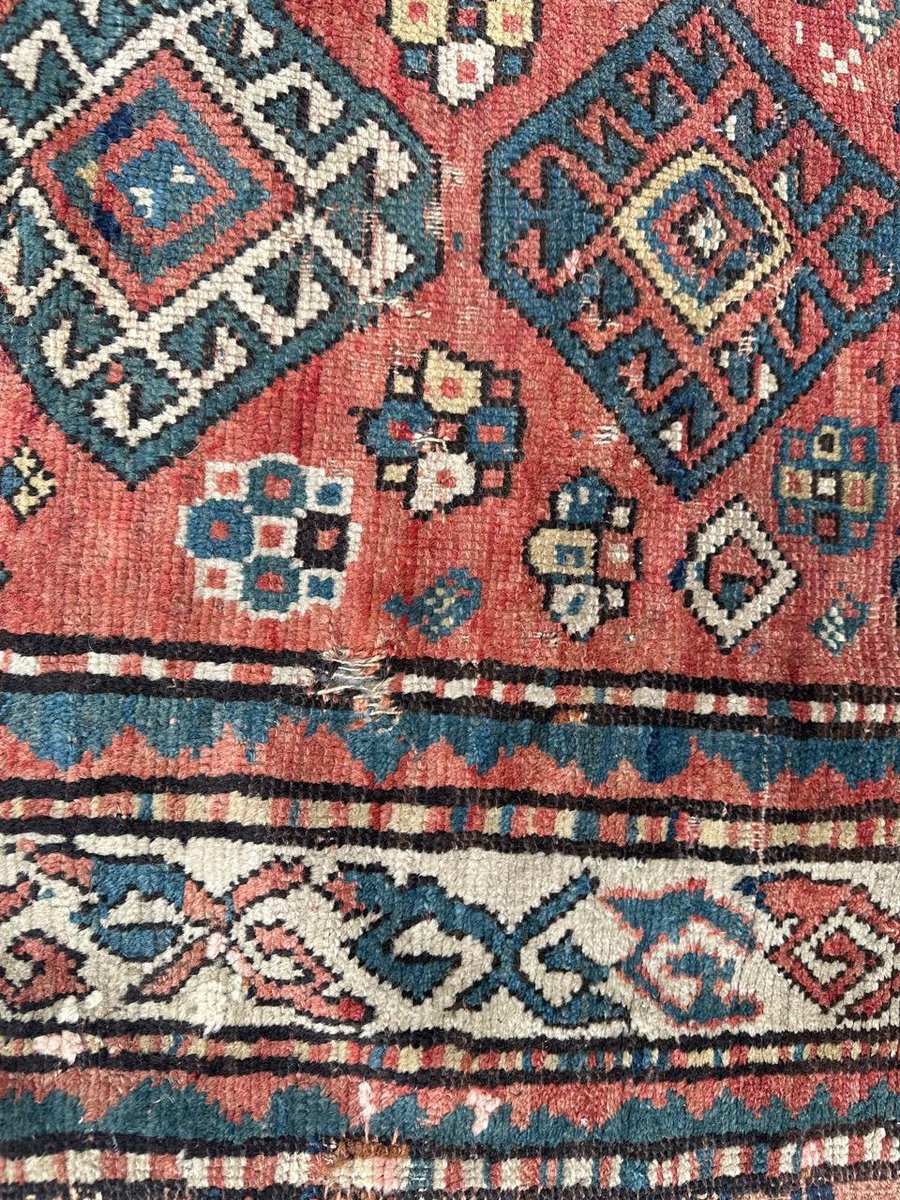 Antique Kazak Rug, 1890s