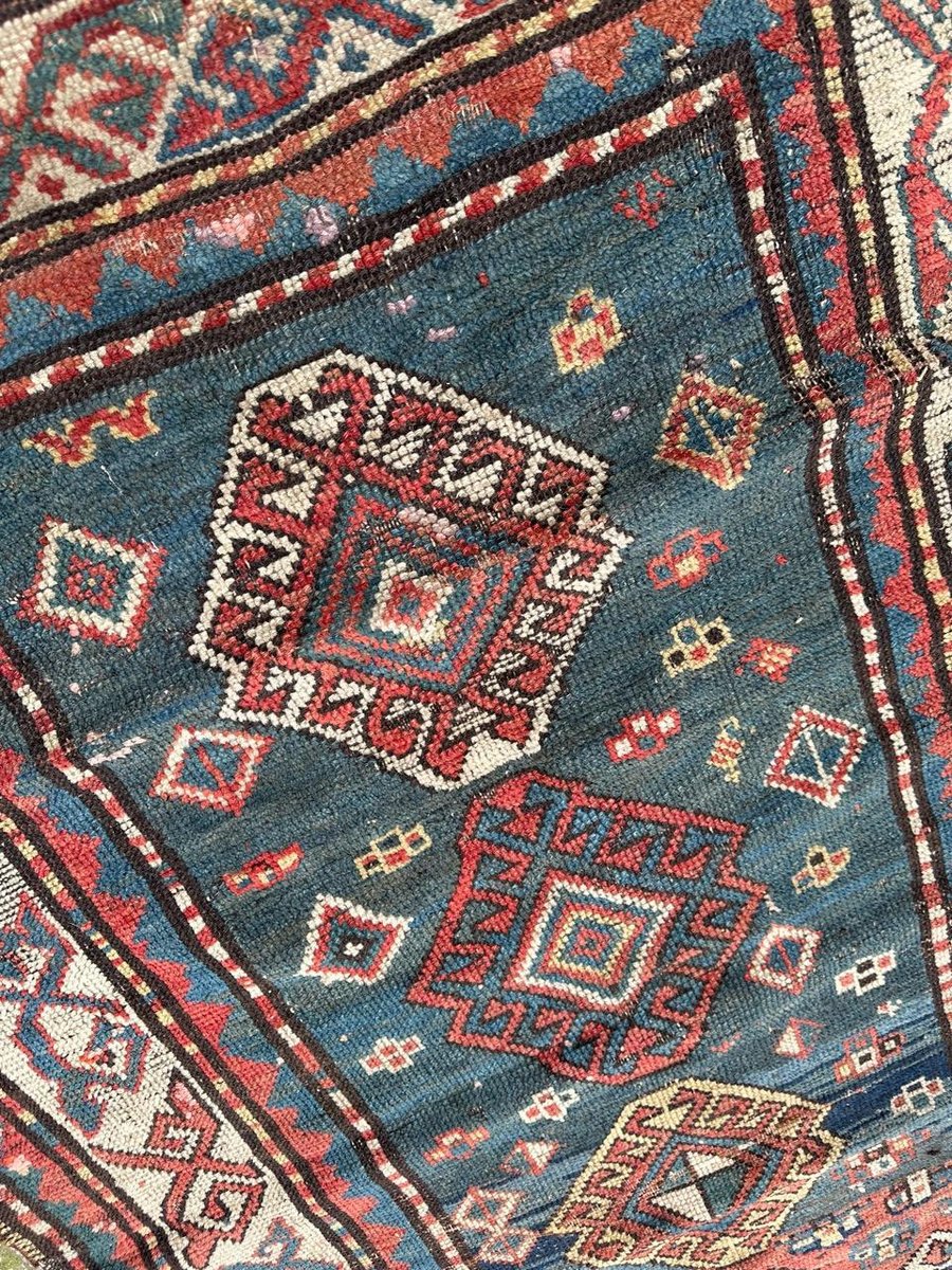 Antique Kazak Rug, 1890s