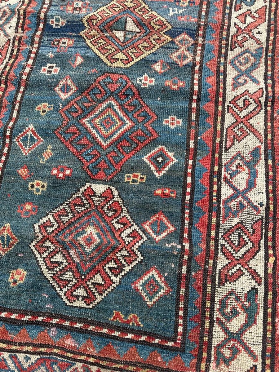 Antique Kazak Rug, 1890s