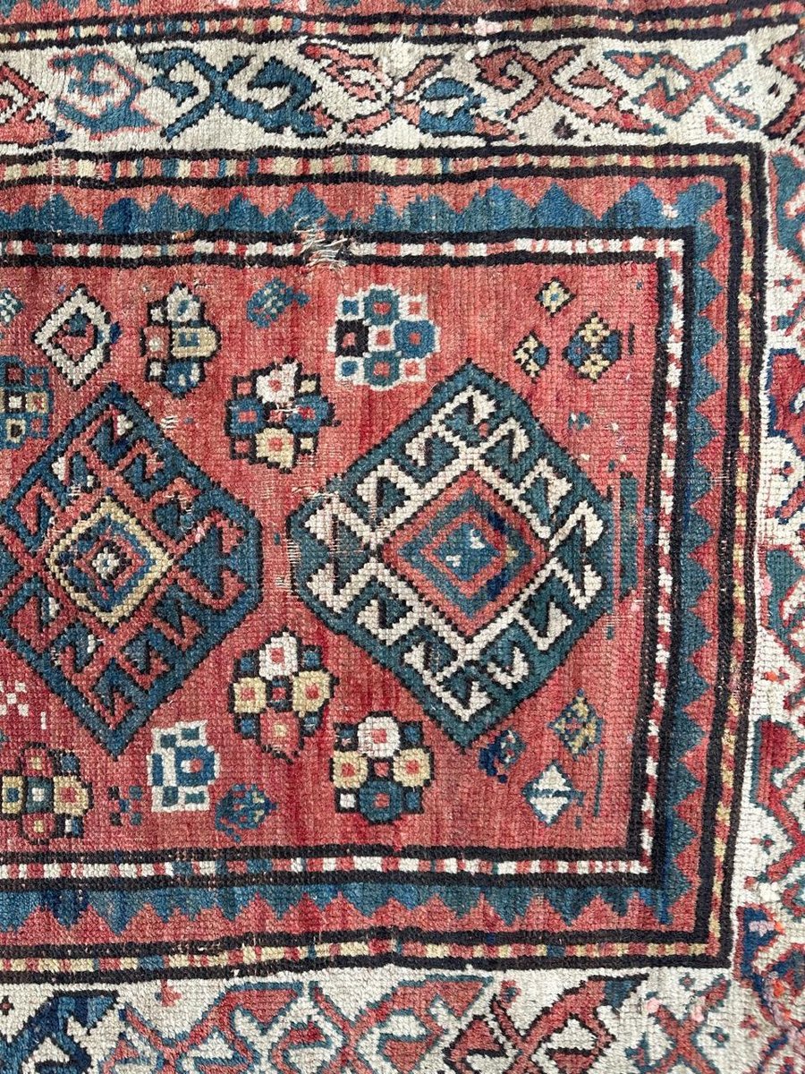 Antique Kazak Rug, 1890s