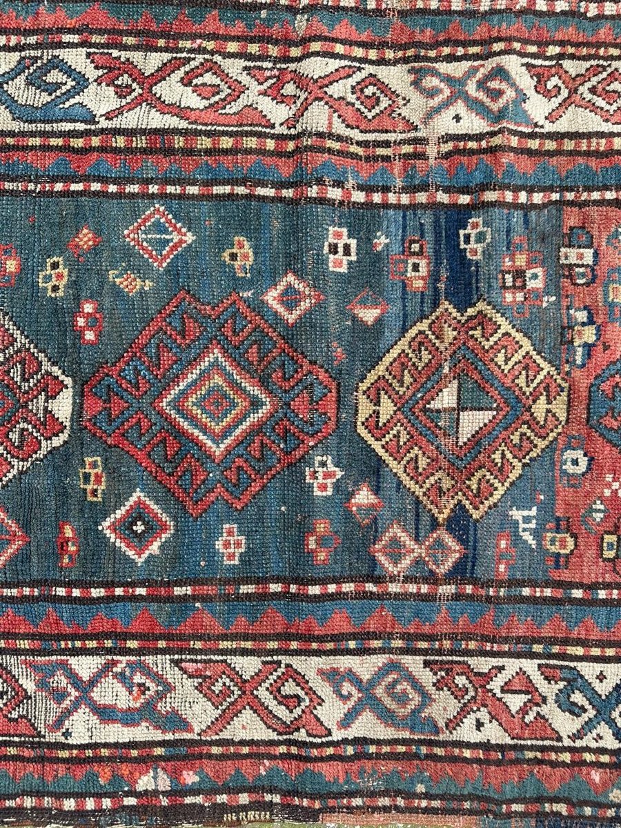 Antique Kazak Rug, 1890s