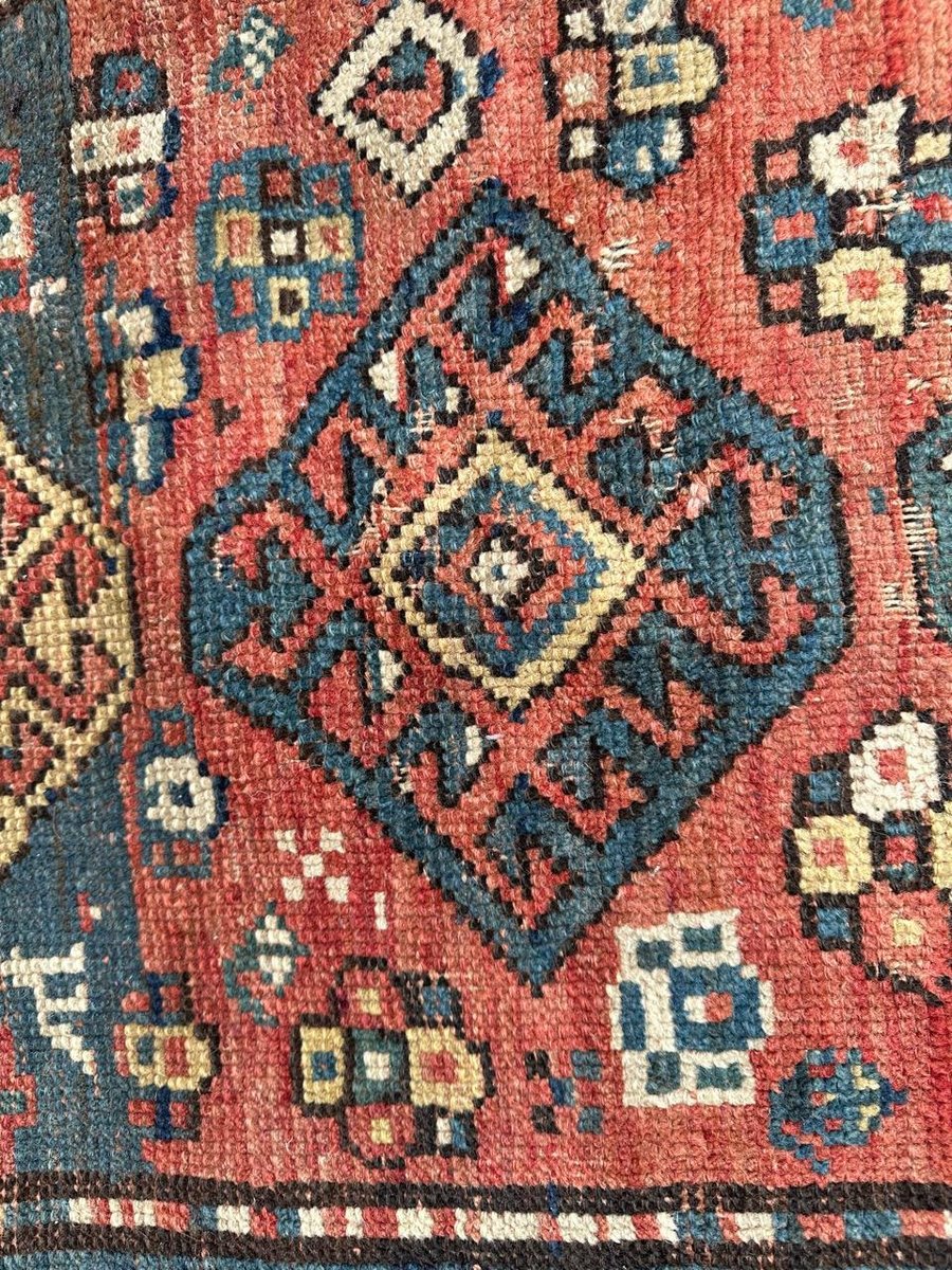 Antique Kazak Rug, 1890s