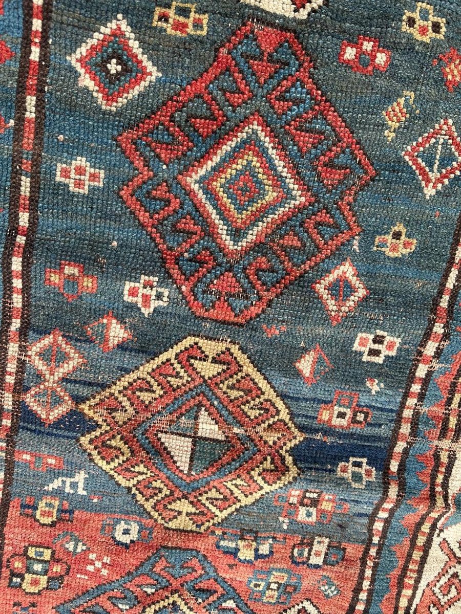 Antique Kazak Rug, 1890s