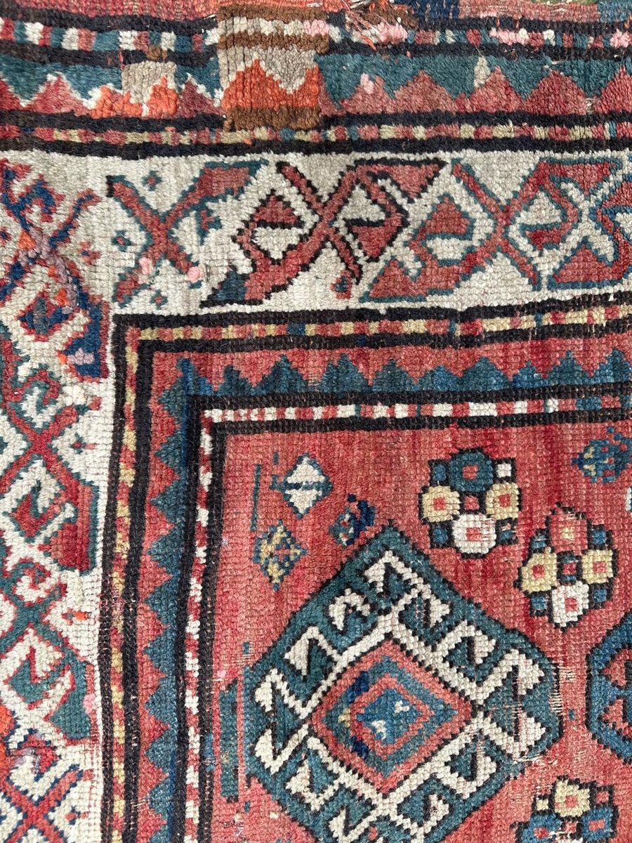 Antique Kazak Rug, 1890s