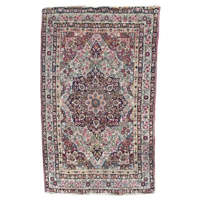 Antique Kirman Lavar Rug, 1890s-YMM-1818111