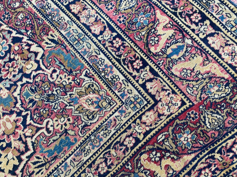 Antique Kirman Rug, 1890s