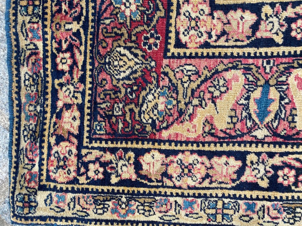 Antique Kirman Rug, 1890s