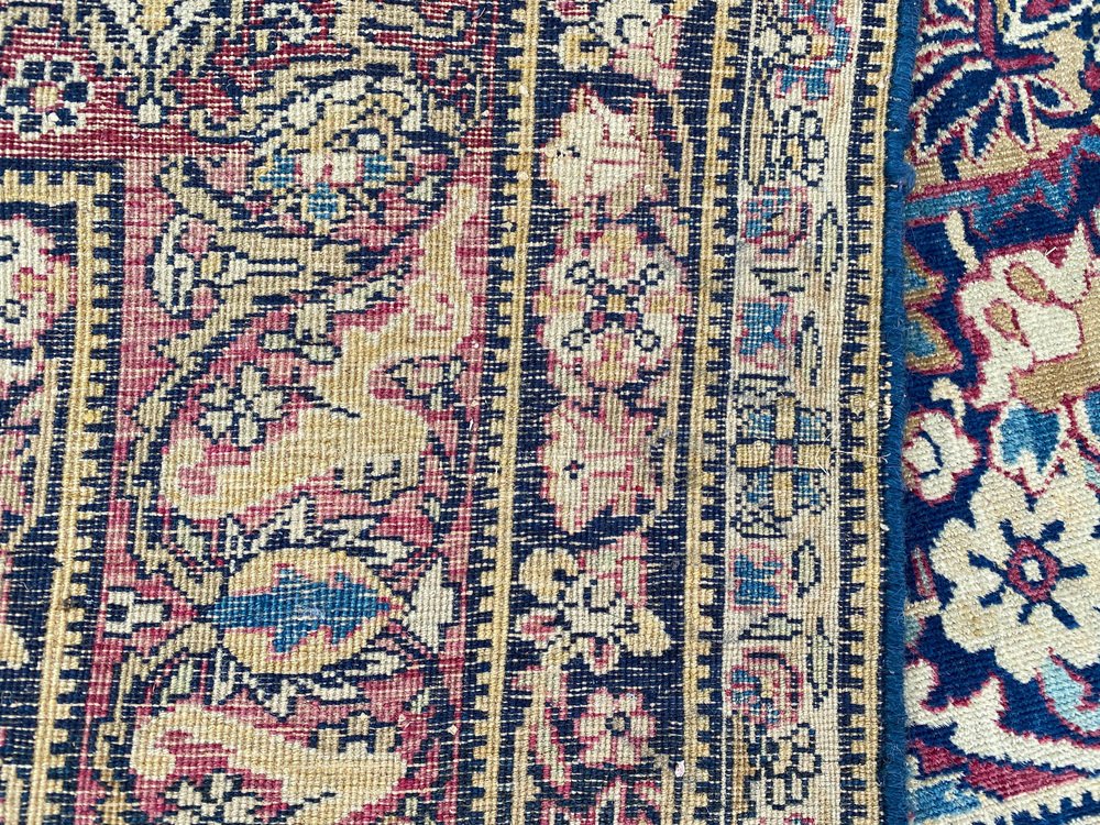 Antique Kirman Rug, 1890s