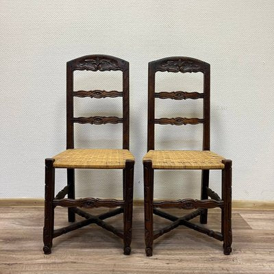 Antique Kitchen Chairs, Set of 6-ALF-2033563