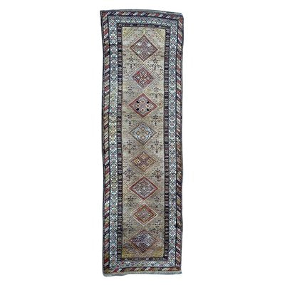 Antique Kurdish Kazak Style Runner-YMM-1158092