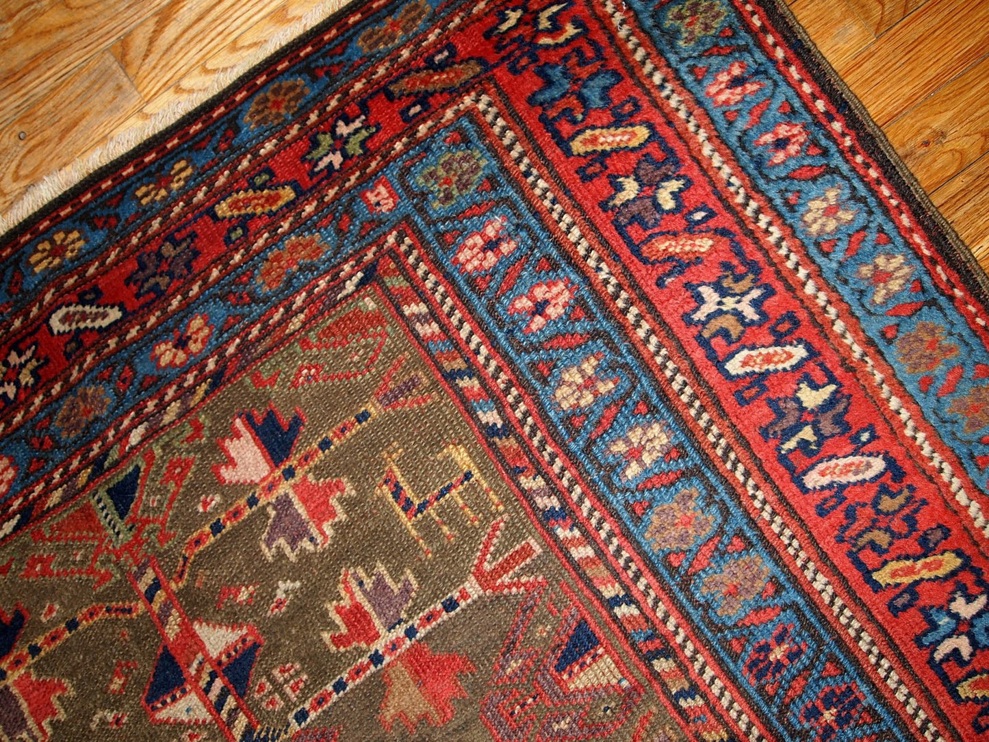 Antique Kurdish Rug, 1880s