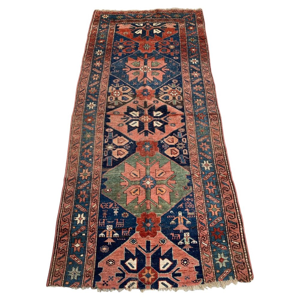 Antique Kurdish Rug, 1890s