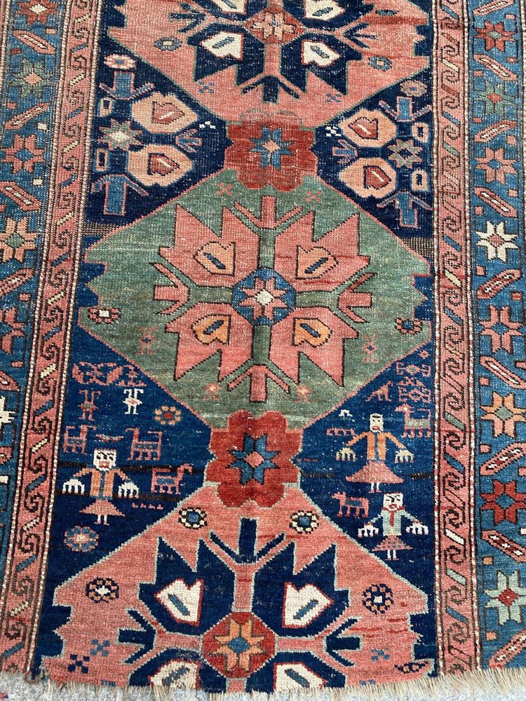 Antique Kurdish Rug, 1890s