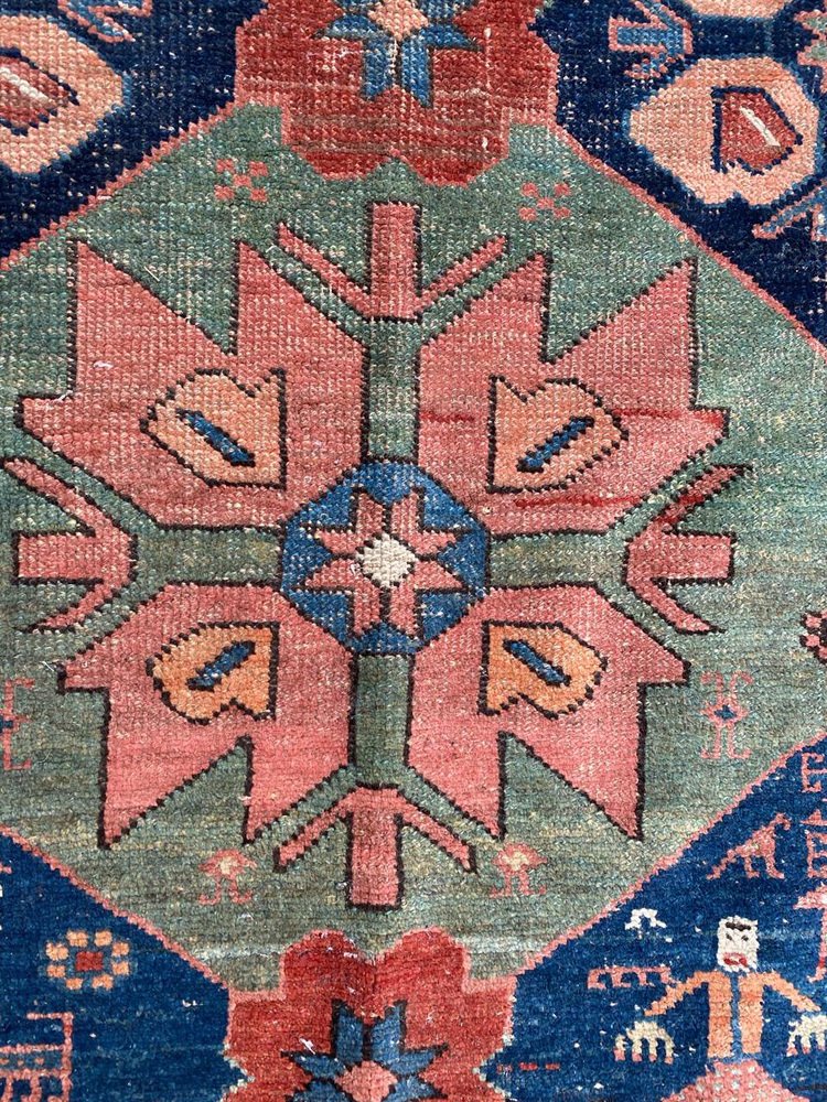 Antique Kurdish Rug, 1890s