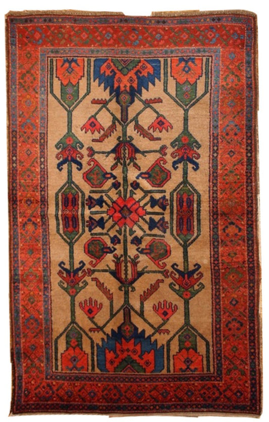 Antique Kurdish Rug, 1900s