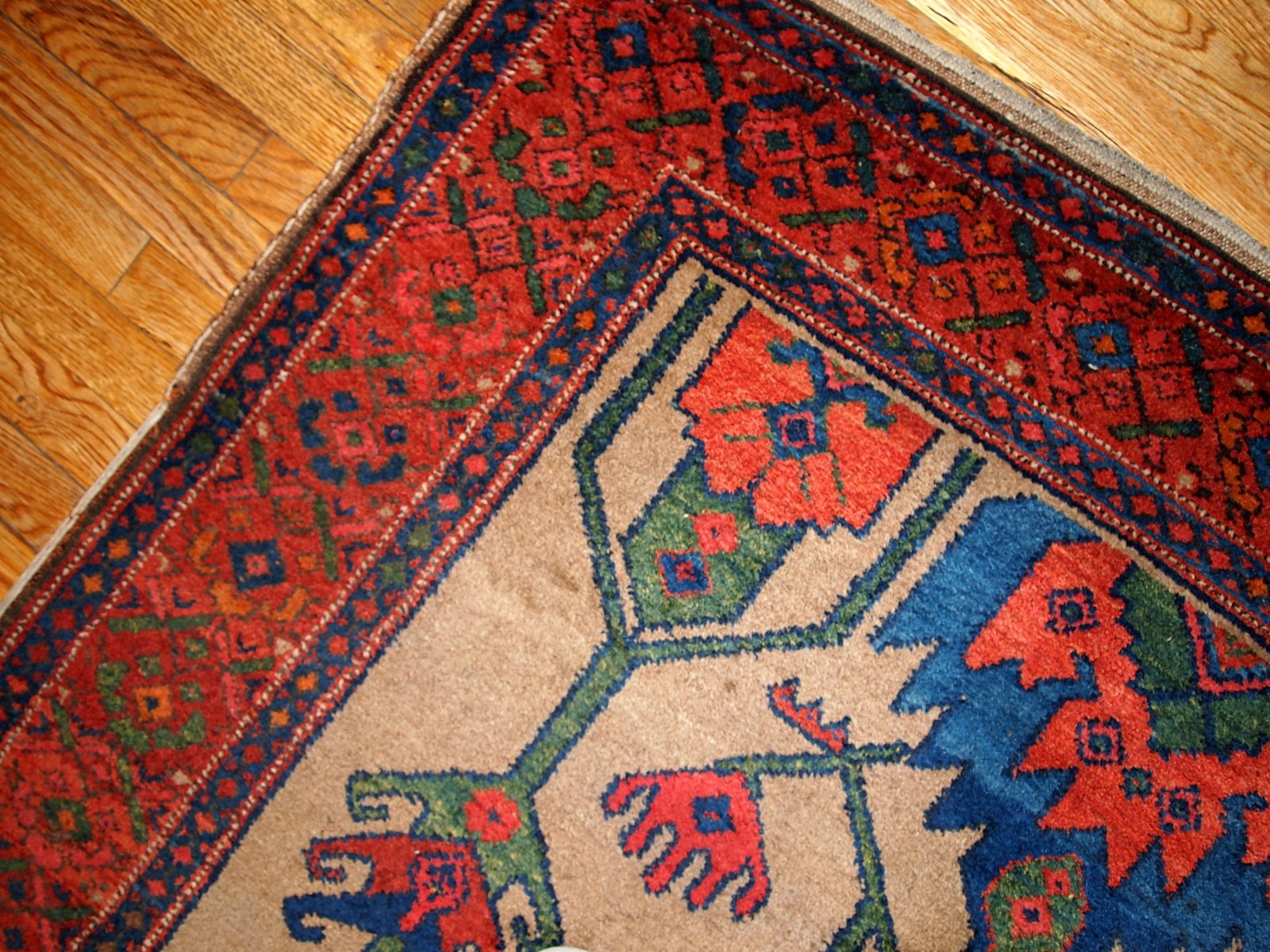 Antique Kurdish Rug, 1900s