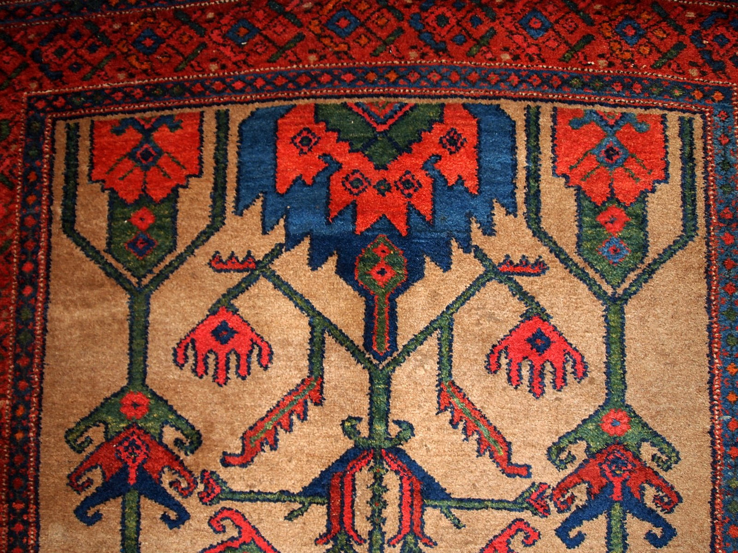 Antique Kurdish Rug, 1900s