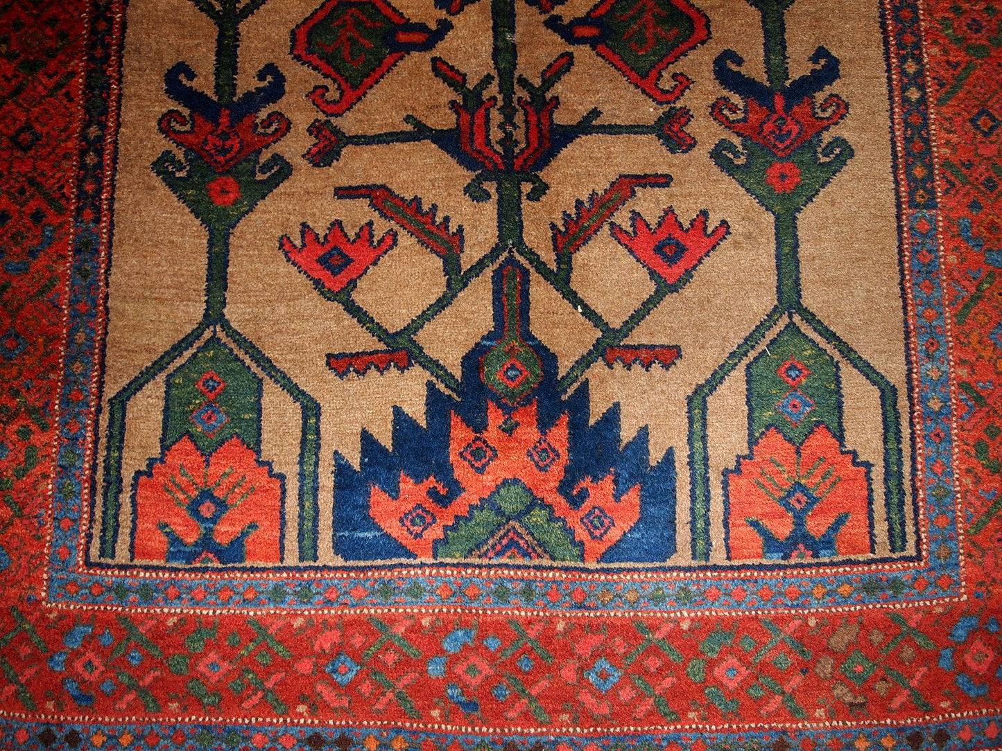 Antique Kurdish Rug, 1900s