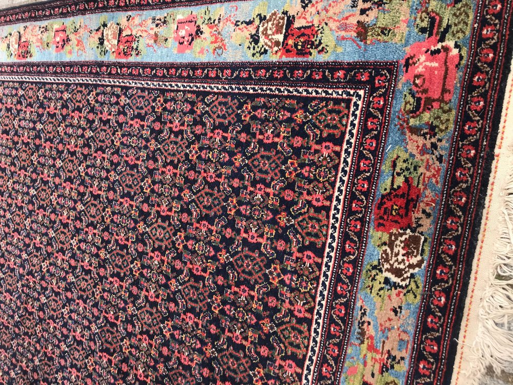 Antique Kurdish Senneh Rug