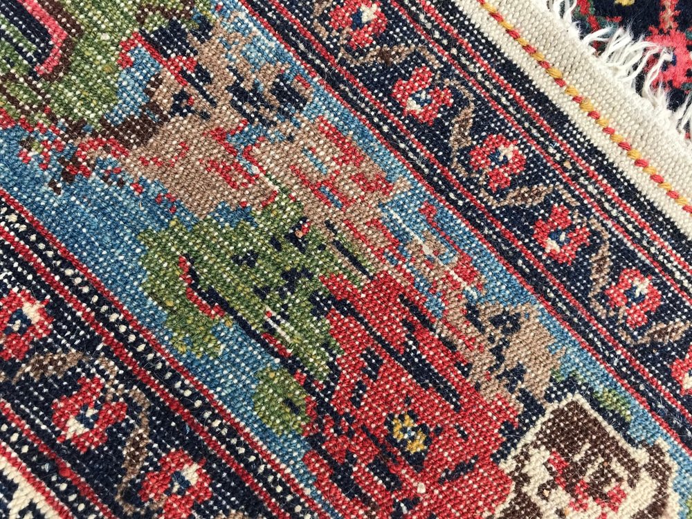 Antique Kurdish Senneh Rug