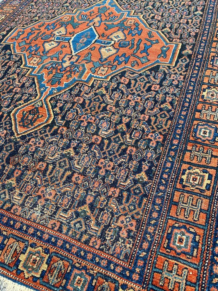 Antique Kurdish Senneh Rug, 1890s