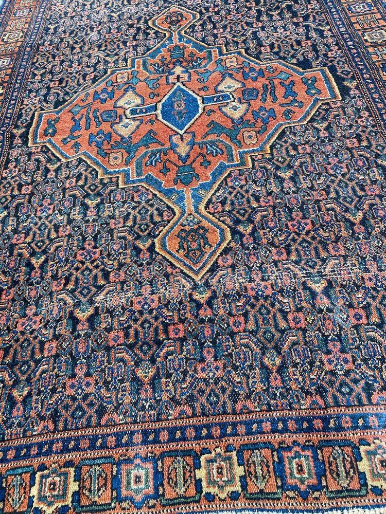 Antique Kurdish Senneh Rug, 1890s