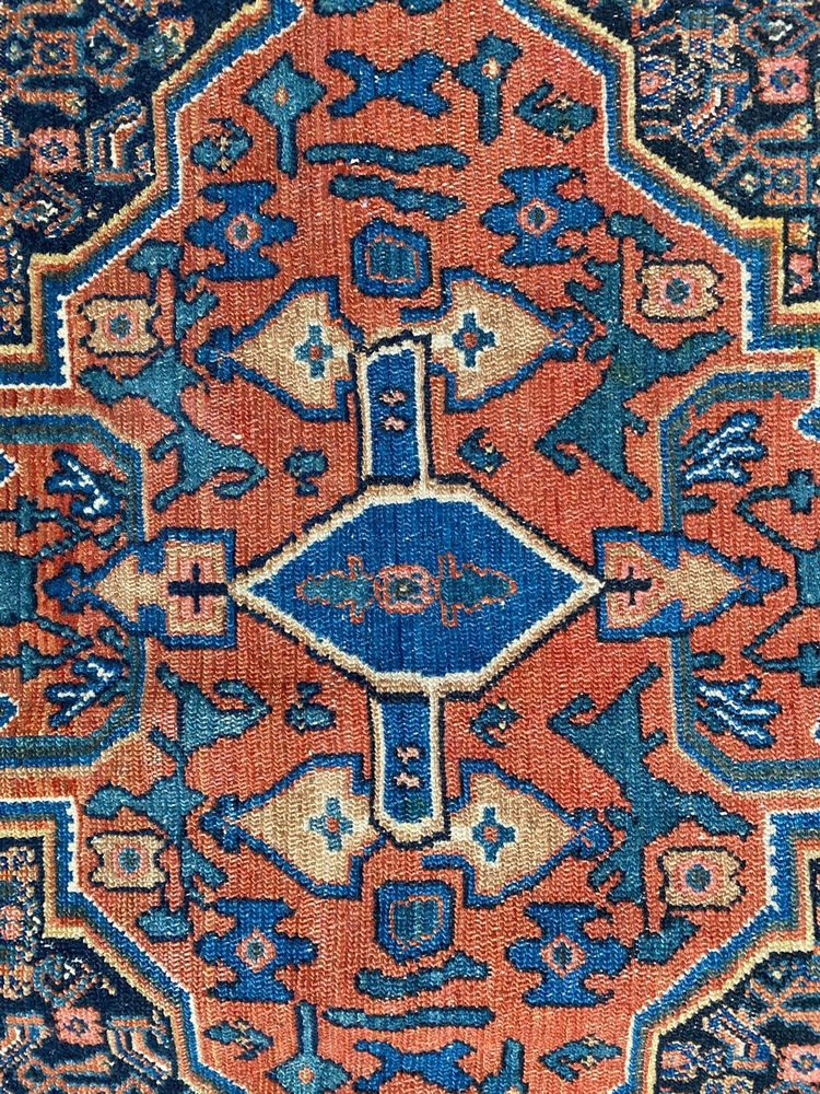 Antique Kurdish Senneh Rug, 1890s