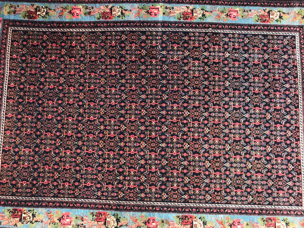 Antique Kurdish Senneh Rug