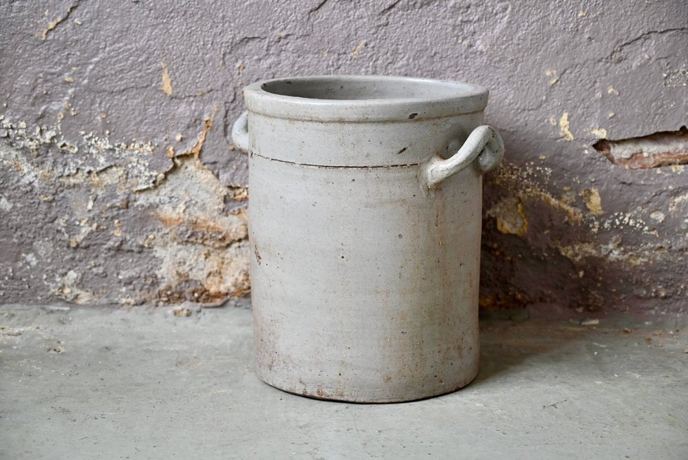 Antique Lactofermentation Pot in Sandstone