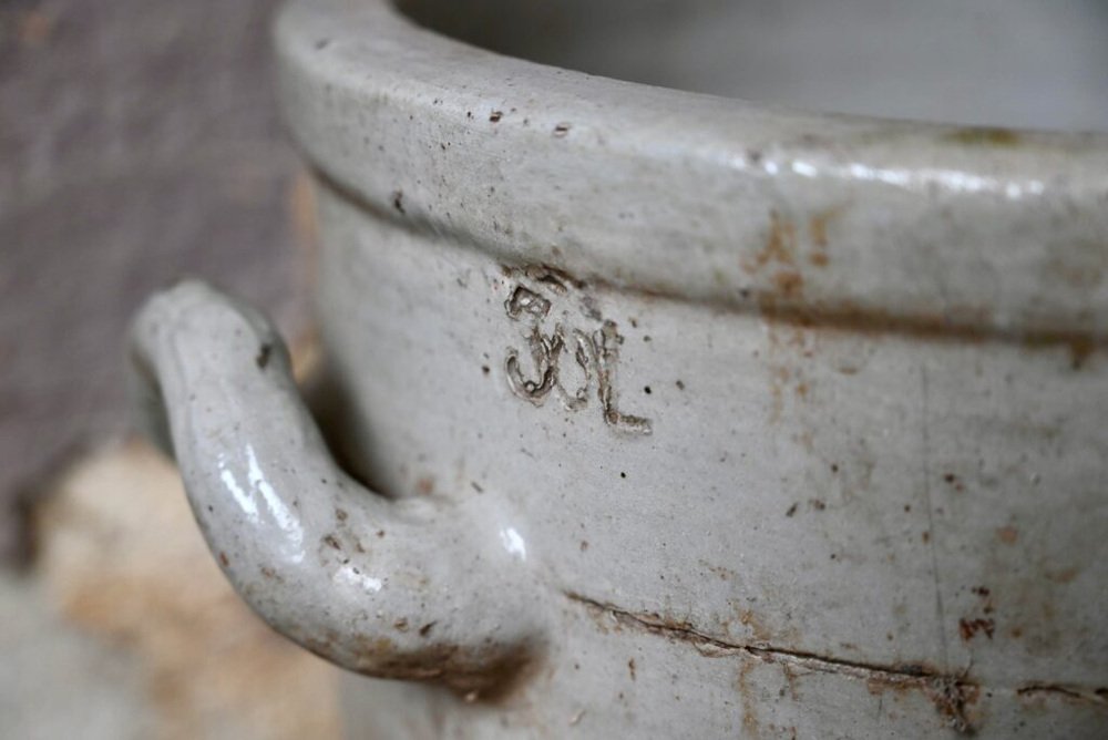 Antique Lactofermentation Pot in Sandstone