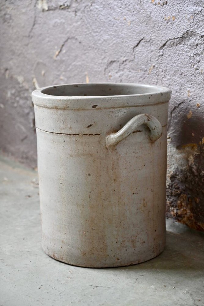 Antique Lactofermentation Pot in Sandstone