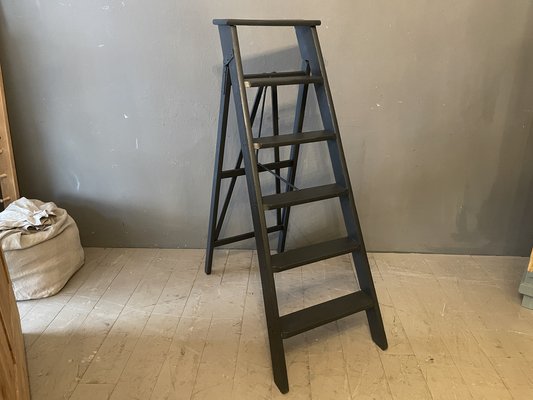 Antique Ladder in Fir, 1890s-WWE-1798193