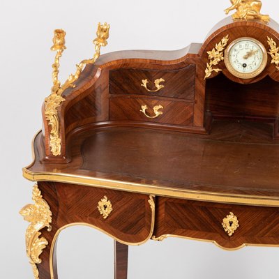 Antique Lady's Desk in Marquetry and Gilt Bronze-WFS-2026628