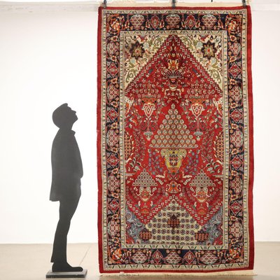 Antique Lahore Rug in Cotton & Wool, India-VMM-2023829