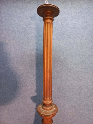 Antique Lamp Base in Oak, 1900-AWH-1328216