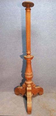 Antique Lamp Base in Oak, 1900-AWH-1328216