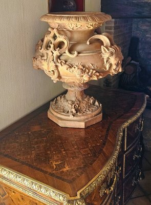 Antique Large Vase with Terracotta, 1890s-AWH-1748672