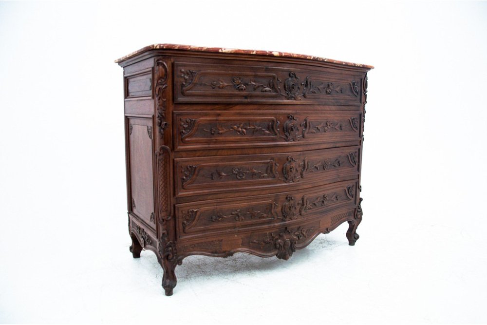 Antique Late 19th Century Stone Chest of Drawers, Western Europe