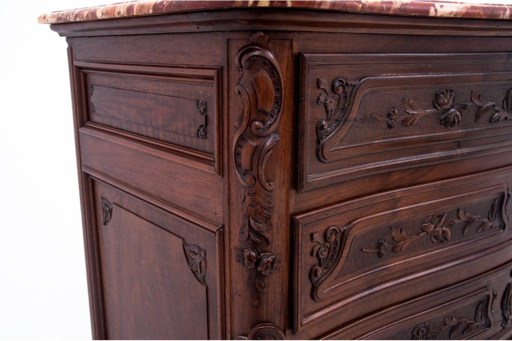 Antique Late 19th Century Stone Chest of Drawers, Western Europe