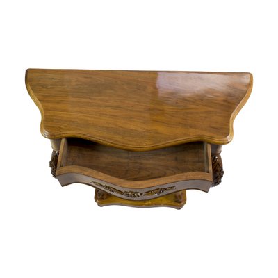 Antique Late Biedermeier Console Table in Walnut, 1800s-WFJ-1447681