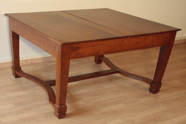 Antique Liberty Italian Extendable Dining Table in Cherry Wood, 1920s-BZF-1291950