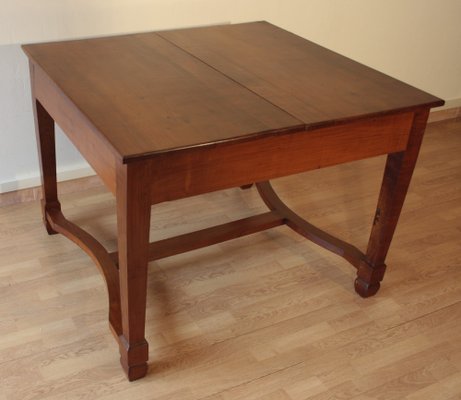 Antique Liberty Italian Extendable Dining Table in Cherry Wood, 1920s-BZF-1291950